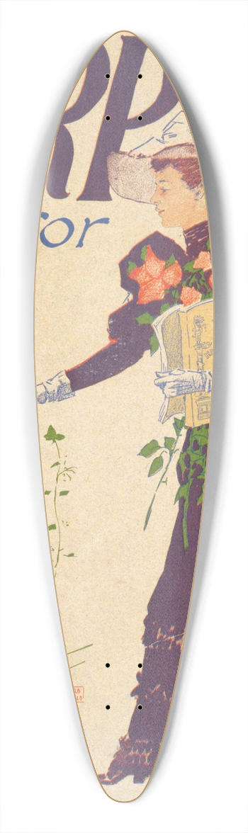 Edward Penfield - Harpers for June 39.3 inch art pintail longboard deck