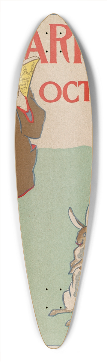 Edward Penfield - Harpers October 39.3 inch art pintail longboard deck