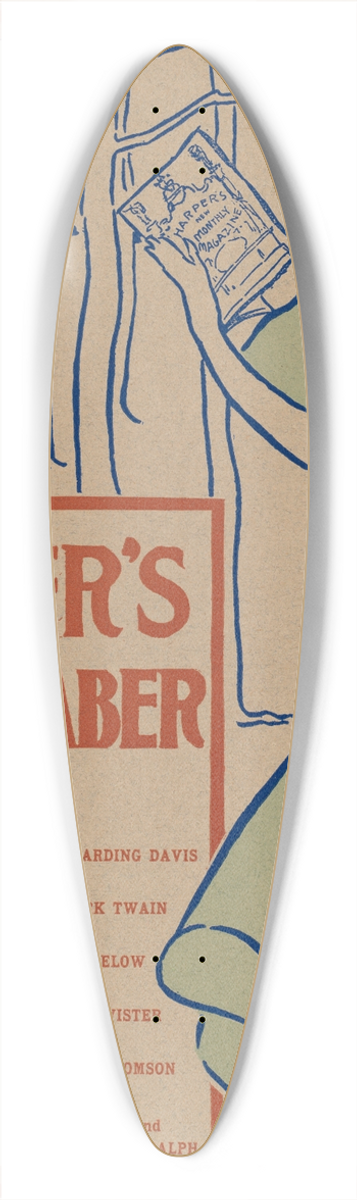 Edward Penfield - Harpers September 39.3 inch art pintail longboard deck