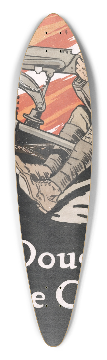 Edward Penfield - The doughboys make good 39.3 inch art pintail longboard deck