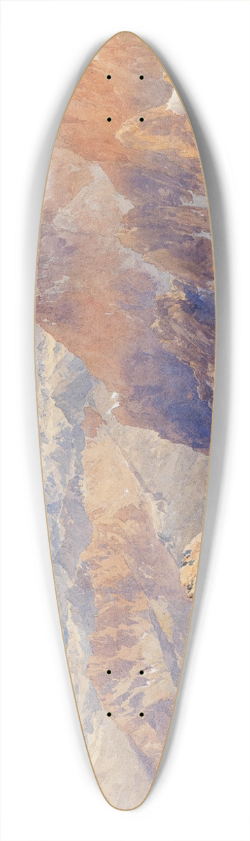 Edward Theodore Compton - Col du Gant 39.3 inch art pintail longboard deck