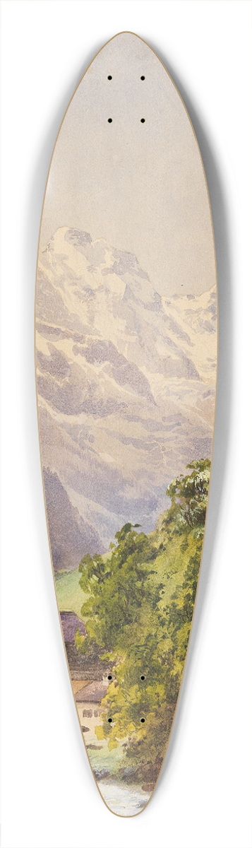 Edward Theodore Compton - Lauterbrunnen (Schweiz) 39.3 inch art pintail longboard deck