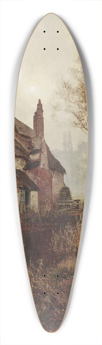 Edward Wilkins Waite, - Reposing In Decay Serene 39.3 inch art pintail longboard deck