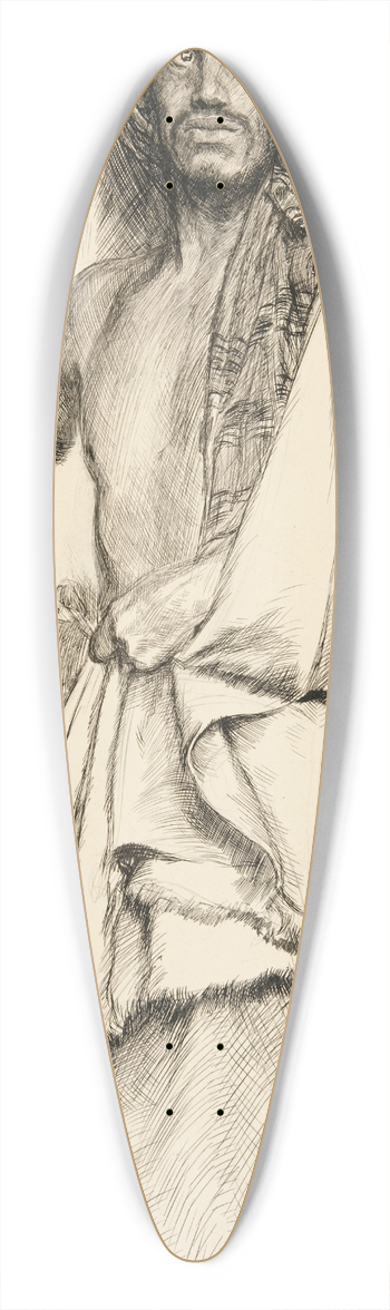 Edwin Austin Abbey - Aaron, from TitusAndronicus 39.3 inch art pintail longboard deck