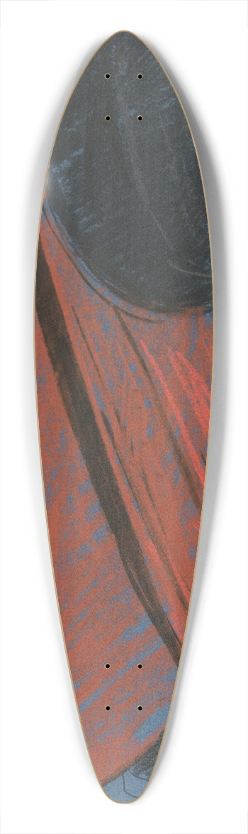 Edwin Austin Abbey - Figure study for Measure for Measure II 39.3 inch art pintail longboard deck