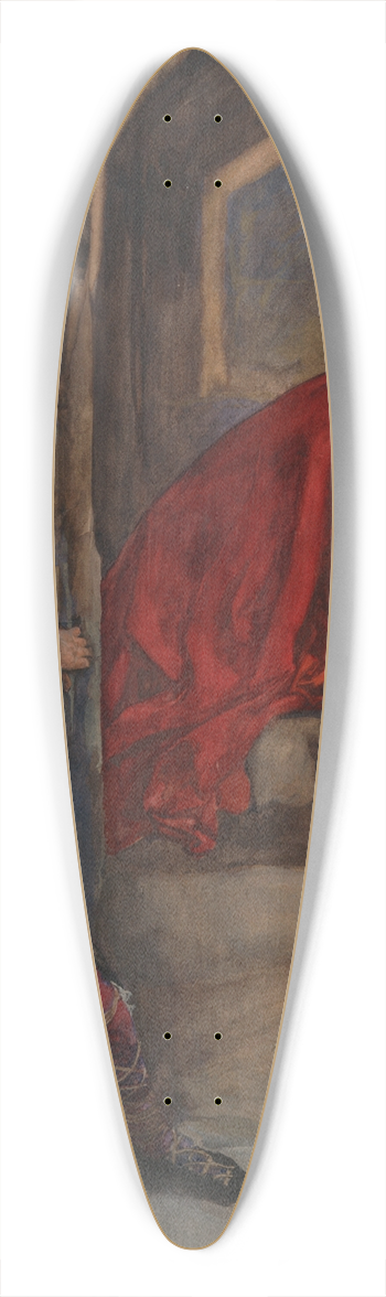 Edwin Austin Abbey - Hamlet; Now I might do it pat, now he is praying, Act III, Scene iii,Hamlet 39.3 inch art pintail longboard deck