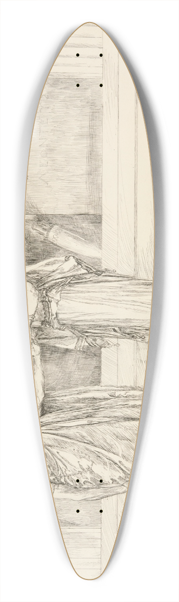 Edwin Austin Abbey - Hermione entreats Polixenes  Act I, Scene II, The WintersTale 39.3 inch art pintail longboard deck