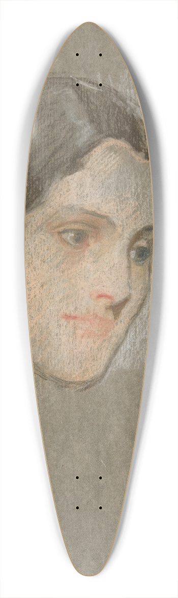 Edwin Austin Abbey - Portrait of an unidentifiedwoman 39.3 inch art pintail longboard deck