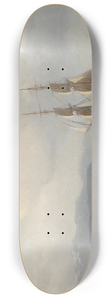 Carl Emil Baage - Maritime Painting 8.25 inch art skate deck