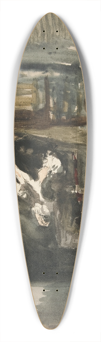 Edwin Austin Abbey - Study for The Scarlet Letter (oilpainting) 39.3 inch art pintail longboard deck
