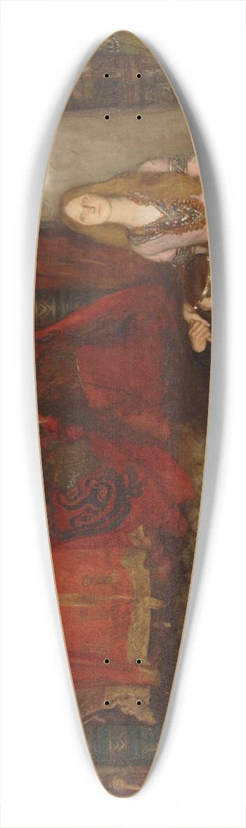 Edwin Austin Abbey - The Play Scene in Hamlet, Act III, Scene II 39.3 inch art pintail longboard deck