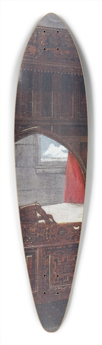 Edwin Foley - Carved oak bedstead of Jeanne DAlbret, dated 1562 39.3 inch art pintail longboard deck
