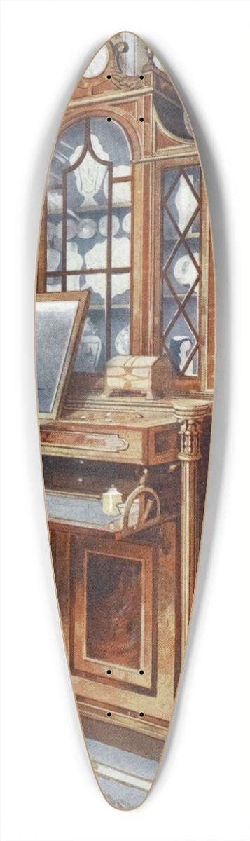 Edwin Foley - Satinwood and mahogany inlaid dressing cabinet 39.3 inch art pintail longboard deck