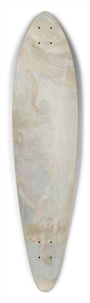 Edwin Howland Blashfield - Triumph of theDance 39.3 inch art pintail longboard deck
