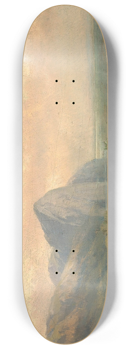 Carl Franz Emanuel Haunold - Der Mondsee mit der Drachenwand in Obersterreich 8.25 inch art skate deck