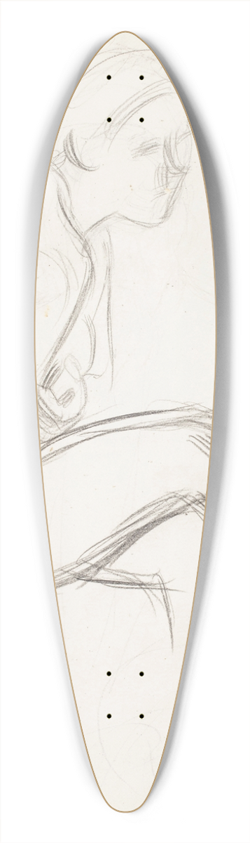 Eero Jrnefelt - Alastonmalli. Todennkisesti 1909. 39.3 inch art pintail longboard deck