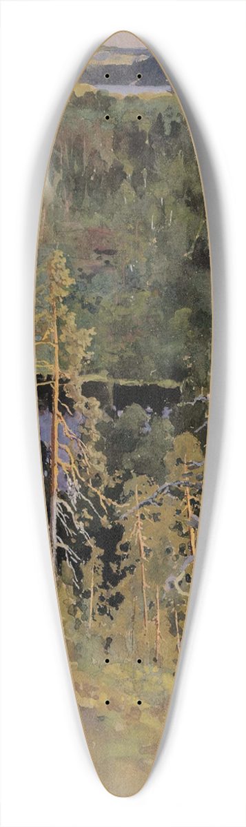 Eero Jrnefelt - Forest Landscape 39.3 inch art pintail longboard deck