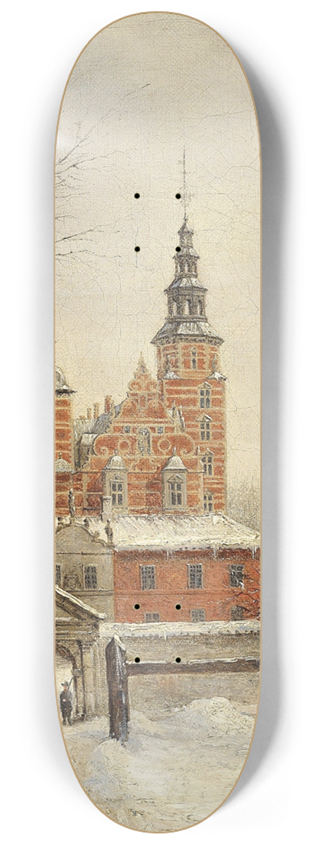 Carl Frederik Aagaard - Rosenborg ved vintertide 8.25 inch art skate deck