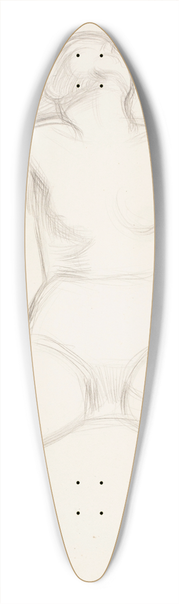 Eero Jrnefelt - Nude model 39.3 inch art pintail longboard deck