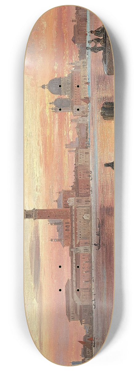 Carl Frederik Aagaard - Venedig i solnedgangen 8.25 inch art skate deck