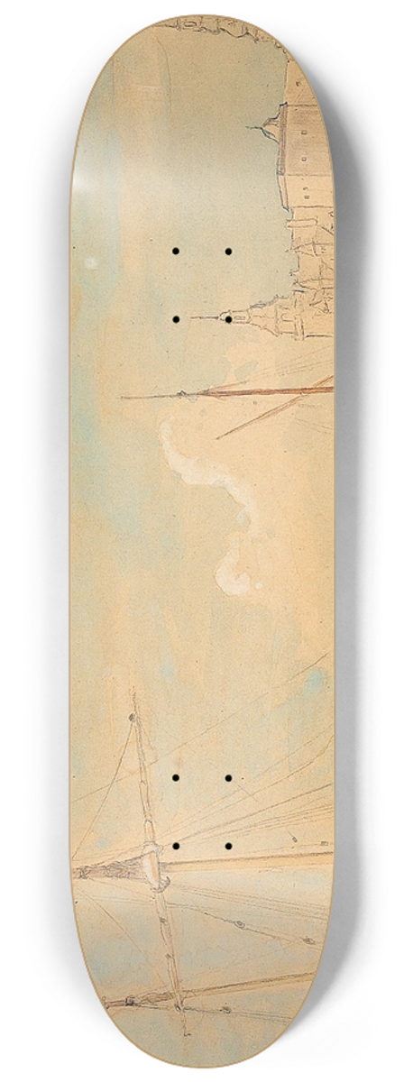 Carl Frederik Srensen - Bde til kajs ved Kronborg 8.25 inch art skate deck