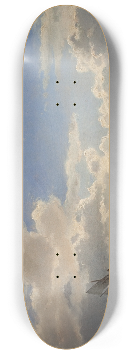 Carl Frederik Srensen - Sailing Ships in the Sound south of Kronborg 8.25 inch art skate deck