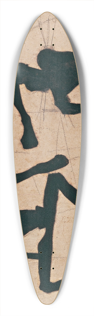 Egon Schiele - Composition with Three Male Nudes 39.3 inch art pintail longboard deck