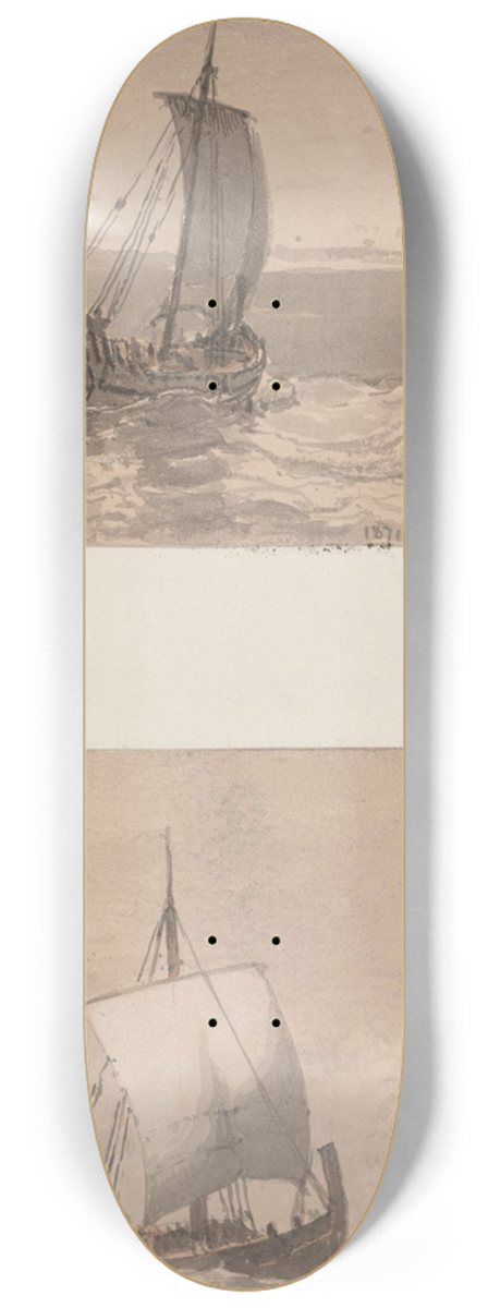 Carl Frederik Srensen - Seilskute 8.25 inch art skate deck