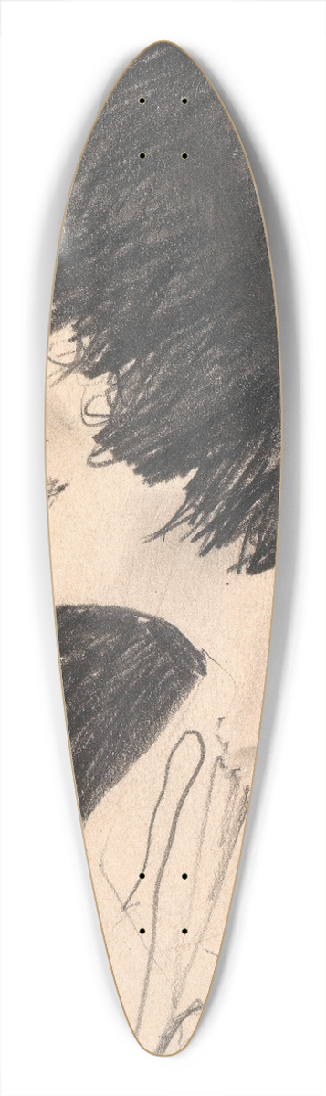 Egon Schiele - Grete Wolf 39.3 inch art pintail longboard deck