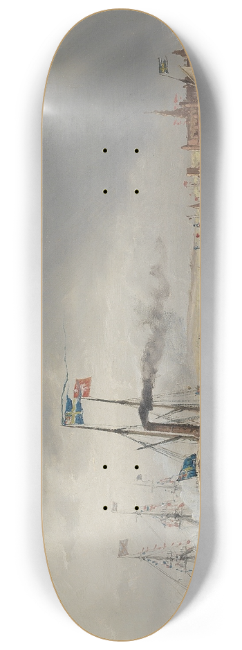 Carl Frederik Srensen - Svenske Kongens Besg paa Kronborg 8.25 inch art skate deck