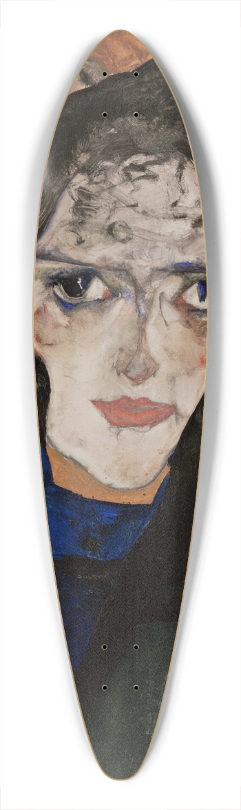 Egon Schiele - Mourning Woman 39.3 inch art pintail longboard deck
