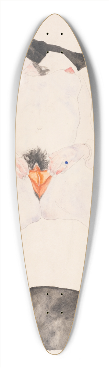 Egon Schiele - Observed in a Dream 39.3 inch art pintail longboard deck
