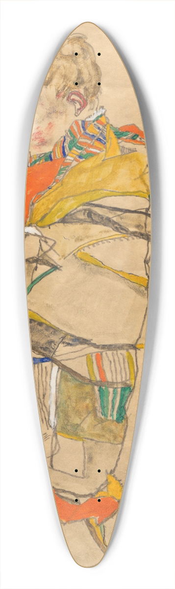 Egon Schiele - Portrait of a Child (Anton Peschka, Jr.) 39.3 inch art pintail longboard deck