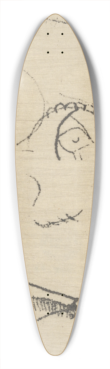 Egon Schiele - Portrait of a Man 39.3 inch art pintail longboard deck