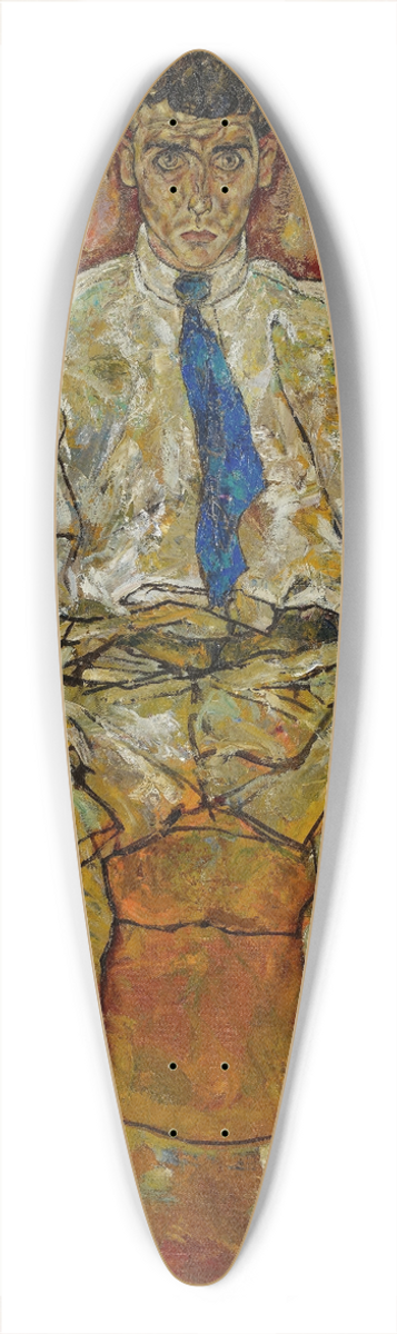 Egon Schiele - Portrait of Paris von Gtersloh (1887-1973) 39.3 inch art pintail longboard deck