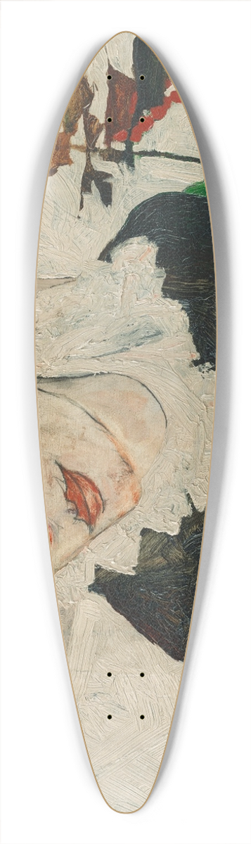 Egon Schiele - Portrait Of Wally Neuzil 39.3 inch art pintail longboard deck