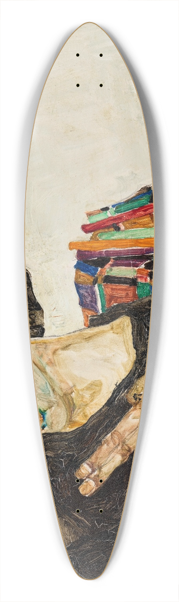 Egon Schiele - Selbstbildnis 39.3 inch art pintail longboard deck