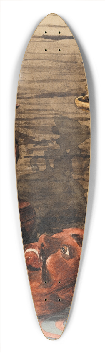 Egon Schiele - Stillleben mit Kerzenleuchter, Vase und Maske 39.3 inch art pintail longboard deck