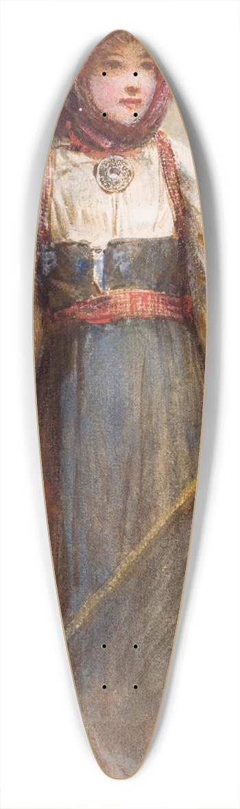 Egron Lundgren - Norwegian girl 39.3 inch art pintail longboard deck