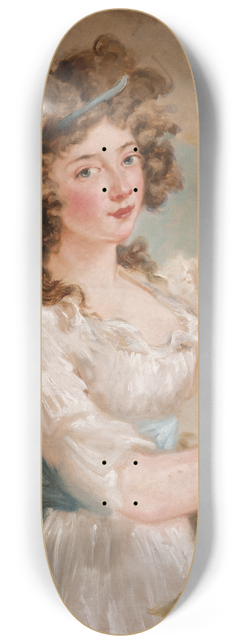 Carl Frederik von Breda - Young Lady with Goldfish 8.25 inch art skate deck