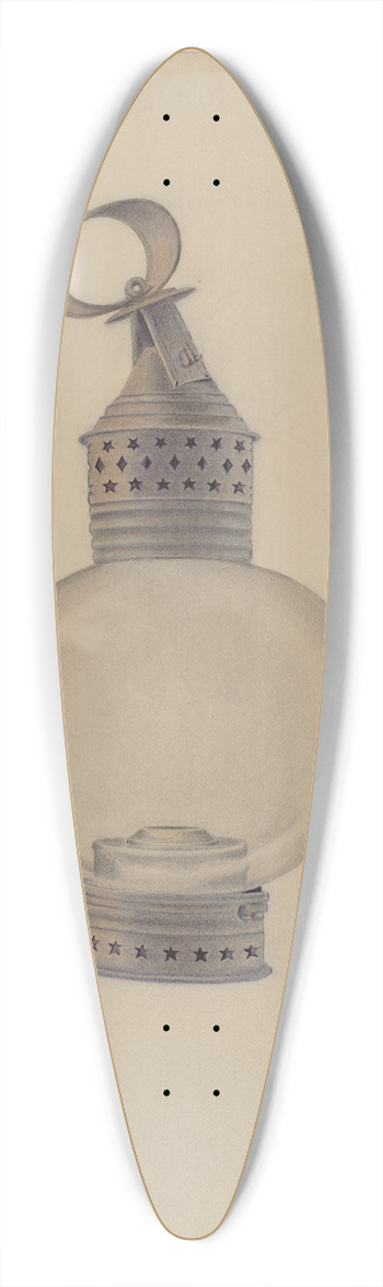 E.J. Gilsleider - Lantern 39.3 inch art pintail longboard deck