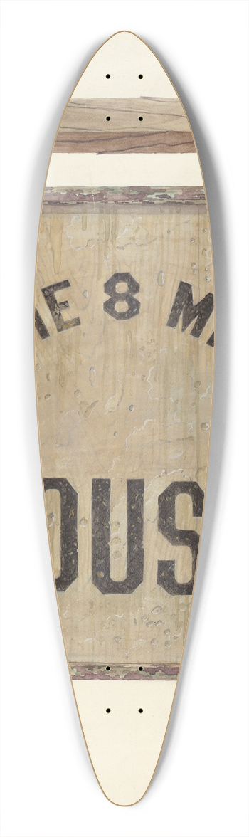 E.J. Reynolds - Tavern Sign 39.3 inch art pintail longboard deck
