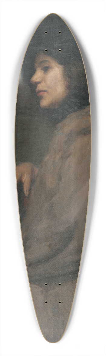 Elemr Halsz-Hradil - Study of a Model 39.3 inch art pintail longboard deck