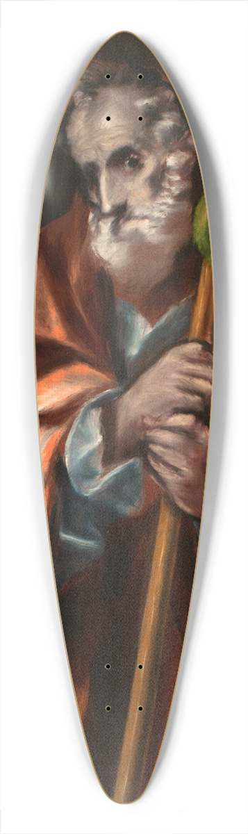 El Greco (Domenikos Theotokopoulos) - Apostle St Thaddeus (Jude) 39.3 inch art pintail longboard deck