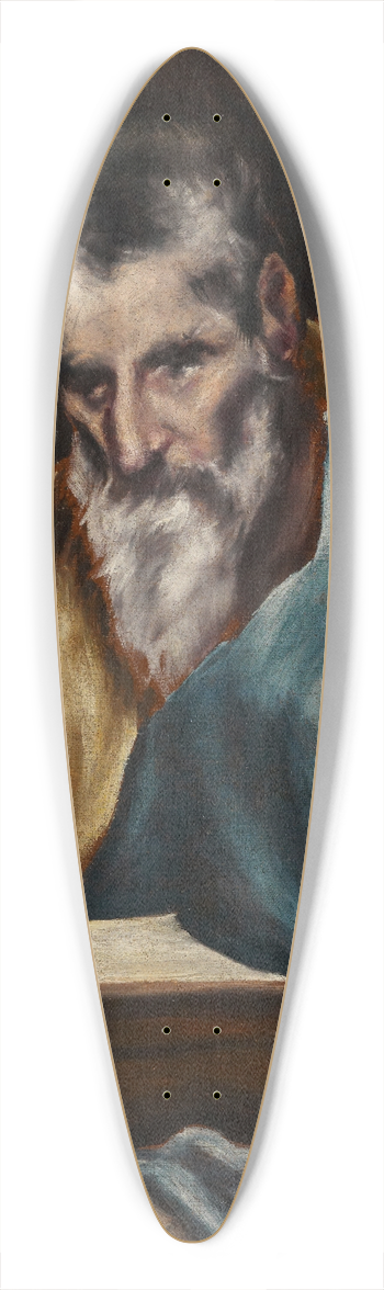 El Greco (Domenikos Theotokopoulos) - St. Simon 39.3 inch art pintail longboard deck
