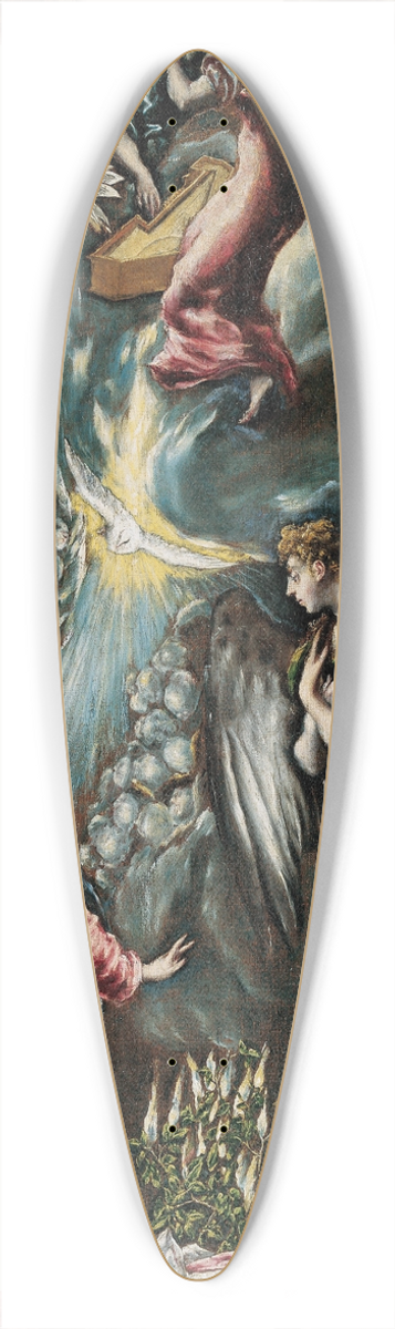 El Greco (Domenikos Theotokopoulos) - The Annunciation 39.3 inch art pintail longboard deck