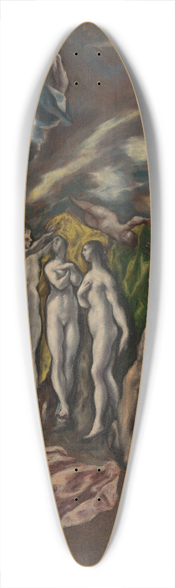 El Greco (Domenikos Theotokopoulos) - The Vision of Saint John 39.3 inch art pintail longboard deck