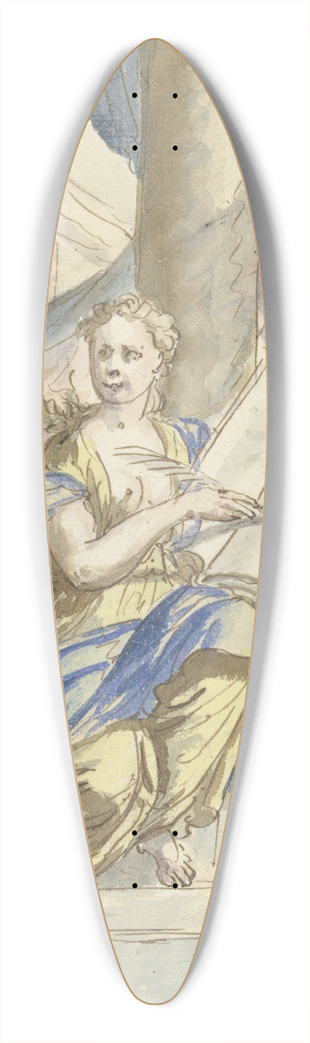 Elias van Nijmegen - Historie 39.3 inch art pintail longboard deck