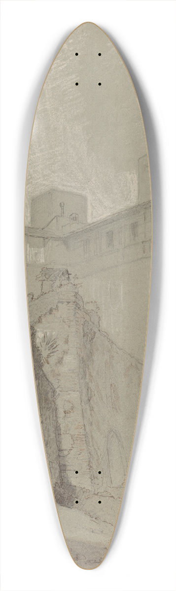 Elihu Vedder - Orvieto 39.3 inch art pintail longboard deck