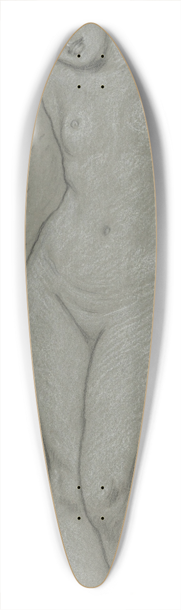 Elihu Vedder - Study for Figure ofVenus 39.3 inch art pintail longboard deck